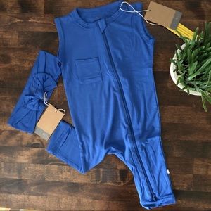 SOLD!! Kyte BABY Sleeveless Romper and Bow Bundle!